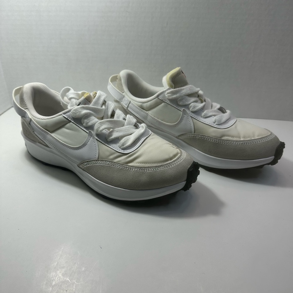 Nike Men White and Cream Sneakers
